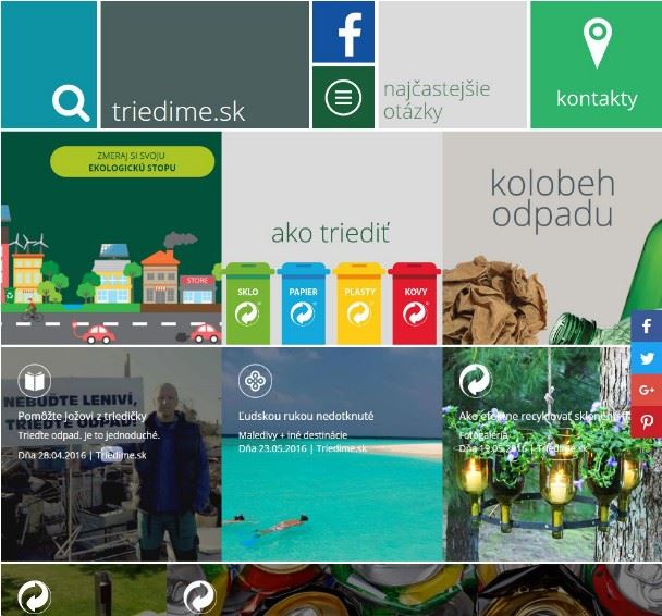 ENVI – PAK zriadil novú webovú stránku o triedení odpadov